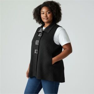 Serengeti Artsy Knit Vest 2X